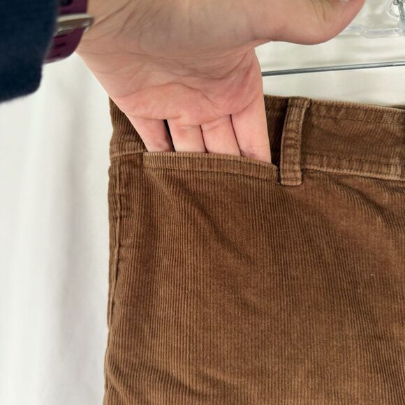 Everlane Corduroy Pants Women's 4 Brown Flat Front Pockets Cotton Blend - Picture 5 of 10